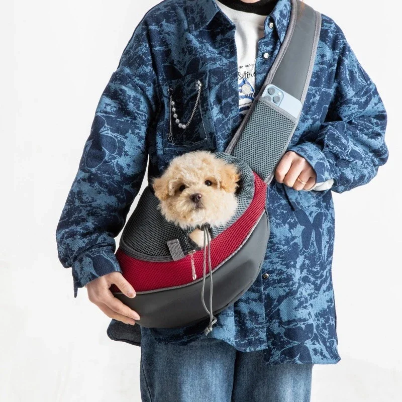 Mochila transportadora para perros y gatos, bolso grande de viaje portátil, bolsos de hombro, bolso de malla, suministros de transporte para mascotas, bolso de hombro tipo bandolera - imagen 2