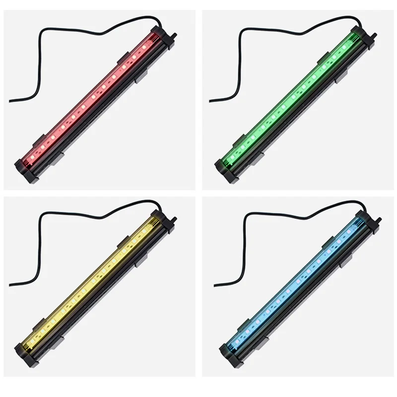 Luz LED RGB con burbujas para acuario – Control remoto resistente al agua