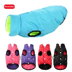 Chaqueta impermeable reversible para perros y gatos – invierno cálido