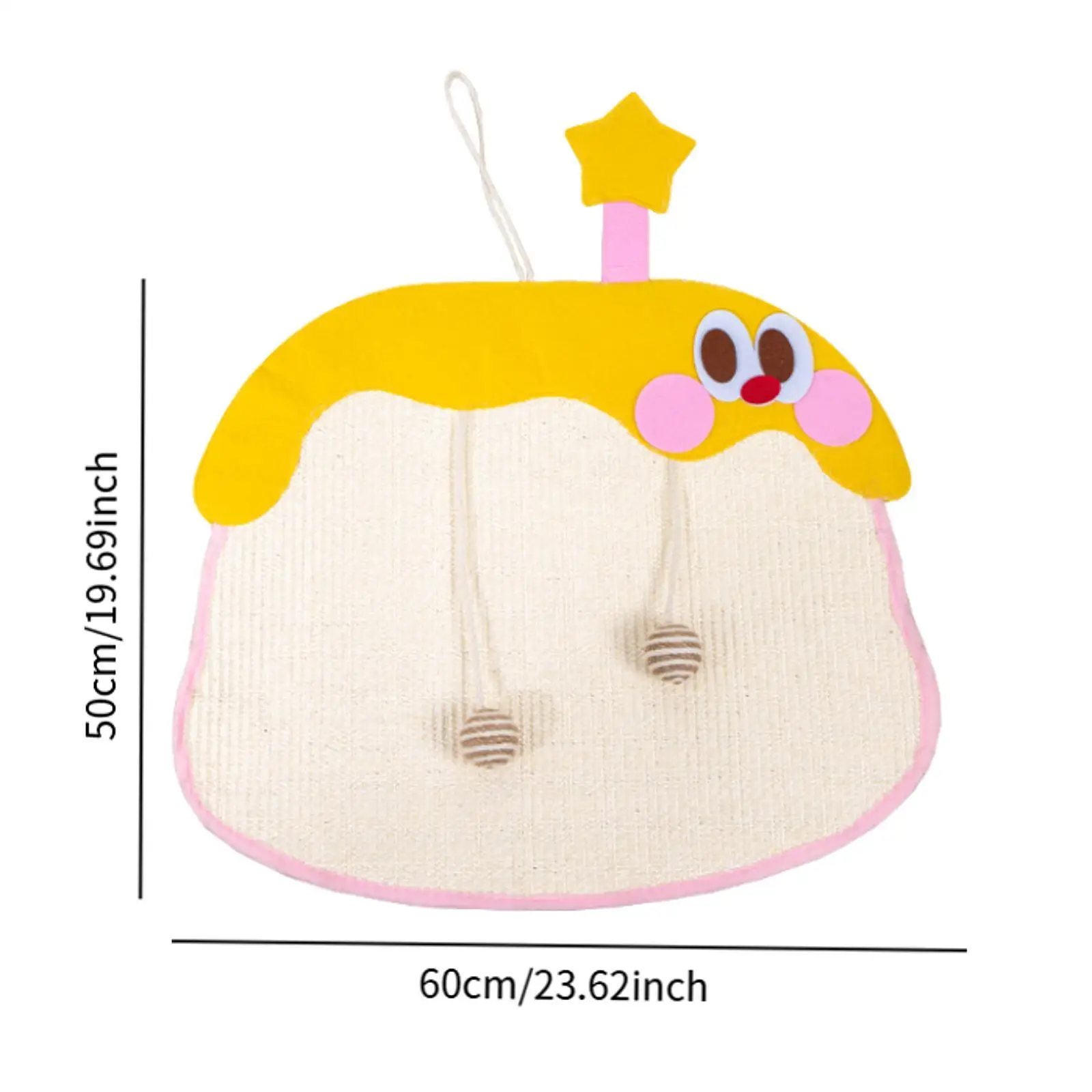 Hanging Cat Scratcher Toy Versatile Portable Non Slip Felt Cloth Sisal Pet Accessory Rug Sleeping Scratching Pad Wall Mounted