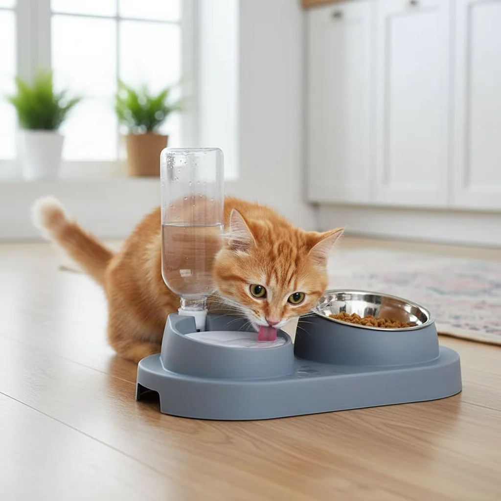 Comedero y bebedero automático silencioso para gatos y perros - imagen 2