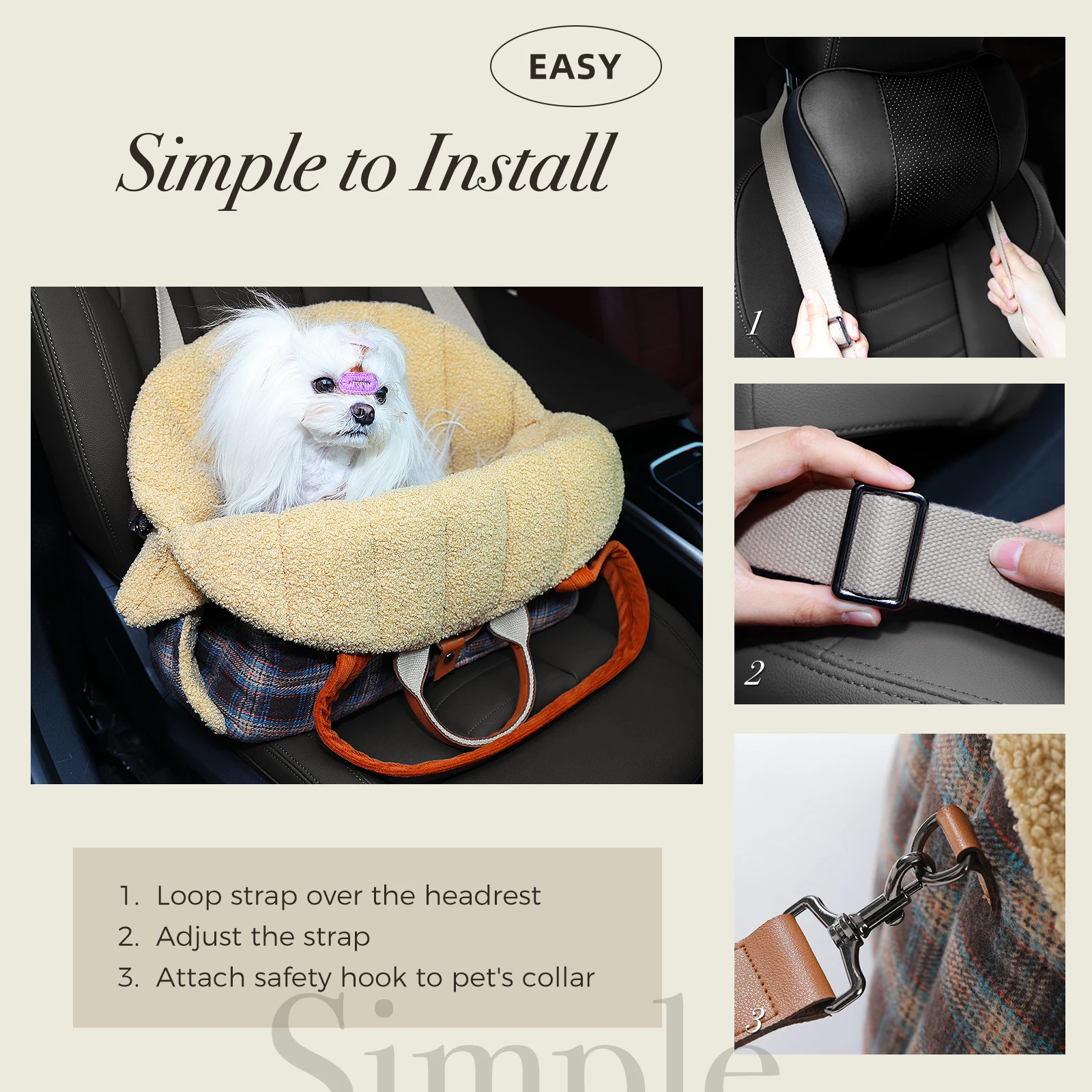 Mochila portátil para perros, para viajes al aire libre, caminar, plegable, versátil, para perros pequeños, gatos, bolsa ligera y versátil para mascotas - imagen 5