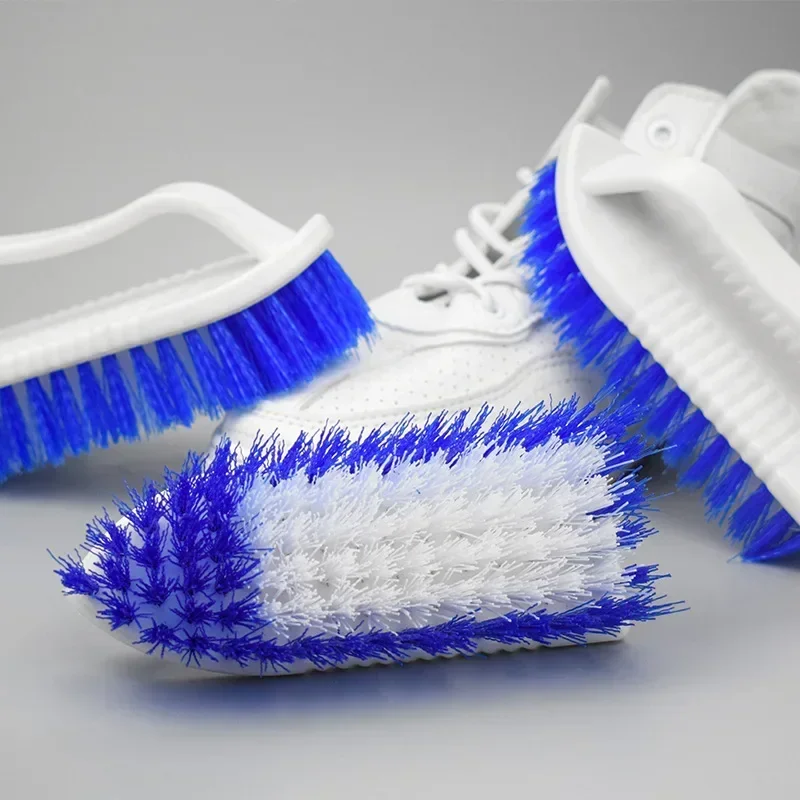 Cepillo de fregado de cerdas duras para lavandería, ropa, zapatos, cepillo de fregado, plástico grande con mango, cepillo de limpieza para cocina y baño - imagen 4