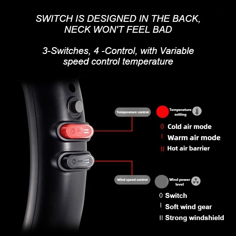 Secador de pelo para mascotas con cuello, secador eléctrico profesional para perros y cachorros, secador de pelo portátil para gatos, gatitos y perros, accesorio para gatos, producto de baño para mascotas - imagen 3