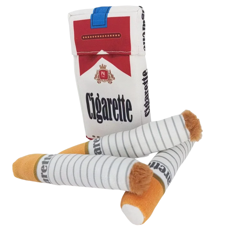 Divertido rompecabezas interactivo de peluche para perros, juguete para masticar con cigarrillos chirriantes, juguetes para cachorros, suministros para mascotas - imagen 4