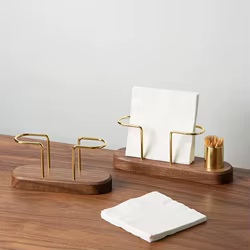 Organizador de escritorio • Suministros de vajilla Soporte de papel tisú • Servilletero Caja de pañuelos Almacenamiento de palillos de dientes