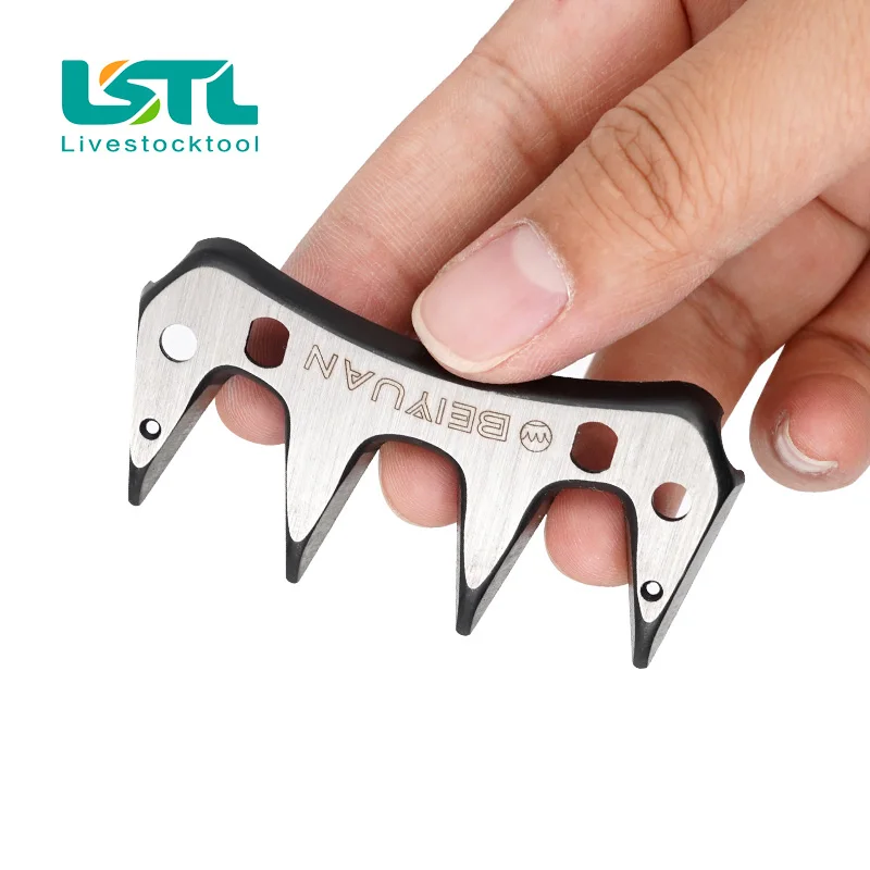Peine duradero de 4 dientes para ovejas y cabras, cortadora de corte, hoja curva recta alternativa para cortadora de ovejas, pieza de tijeras - imagen 4