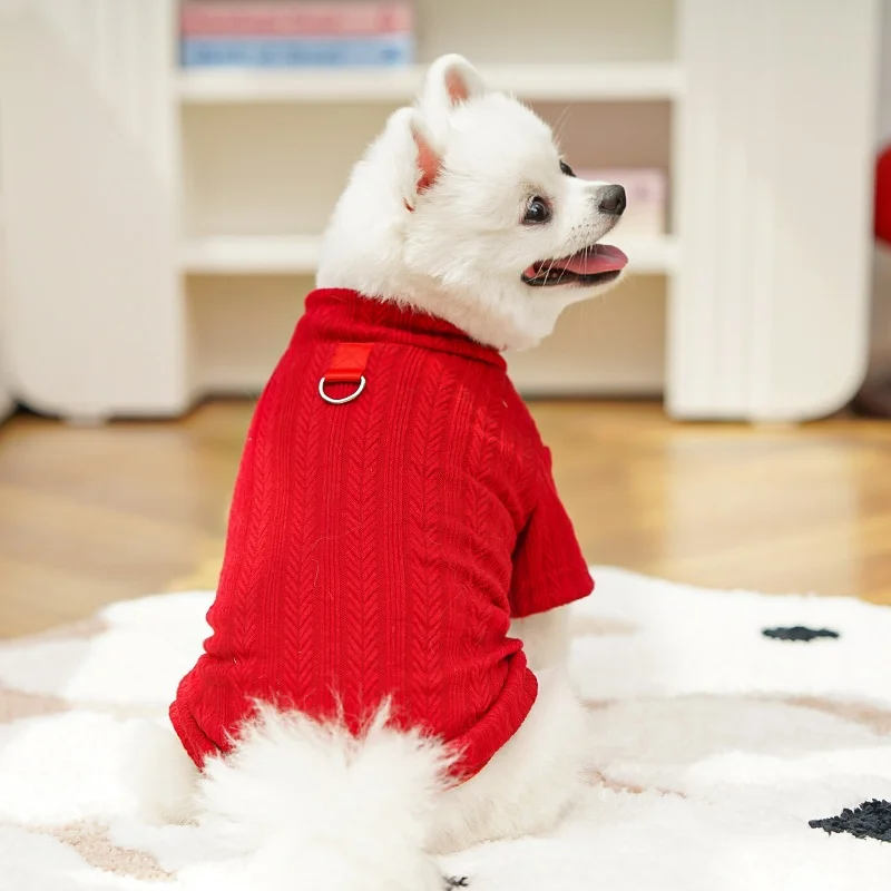 Camisa suave de otoño para perros, ropa fina a la moda para perros, sudaderas bonitas y sólidas para cachorros, jerséis para gatos, camisa de fondo para mascotas, disfraz de Chihuahua - imagen 3