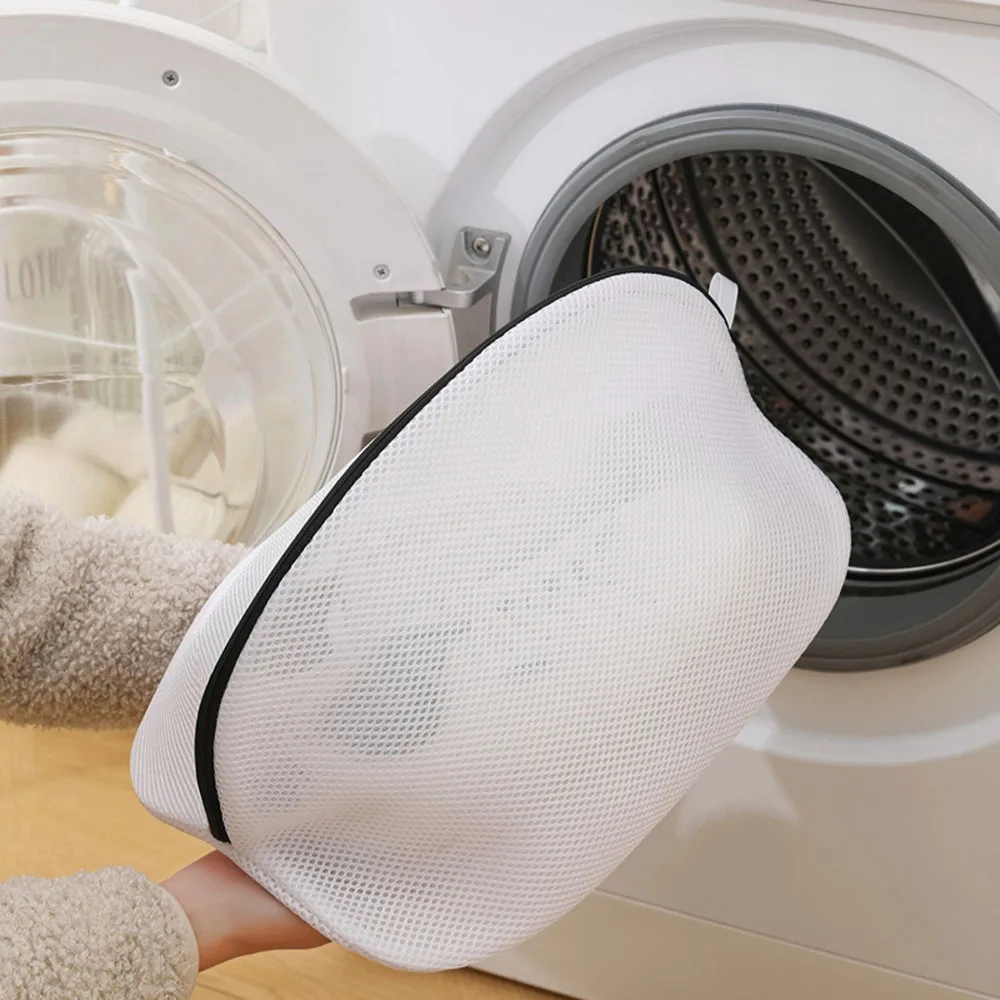 Bolsa para lavado de zapatos y lavandería: bolsa protectora de malla para zapatos, ideal para máquina: lavado, mantiene la limpieza de zapatos e intacta - imagen 3