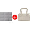 gray bag and mat