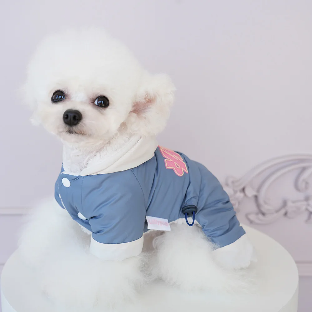 Pantalones impermeables de cuatro patas para mascotas, abrigo grueso para exteriores, perros pequeños, gatos, ropa para cachorros de peluche, otoño e invierno - imagen 2