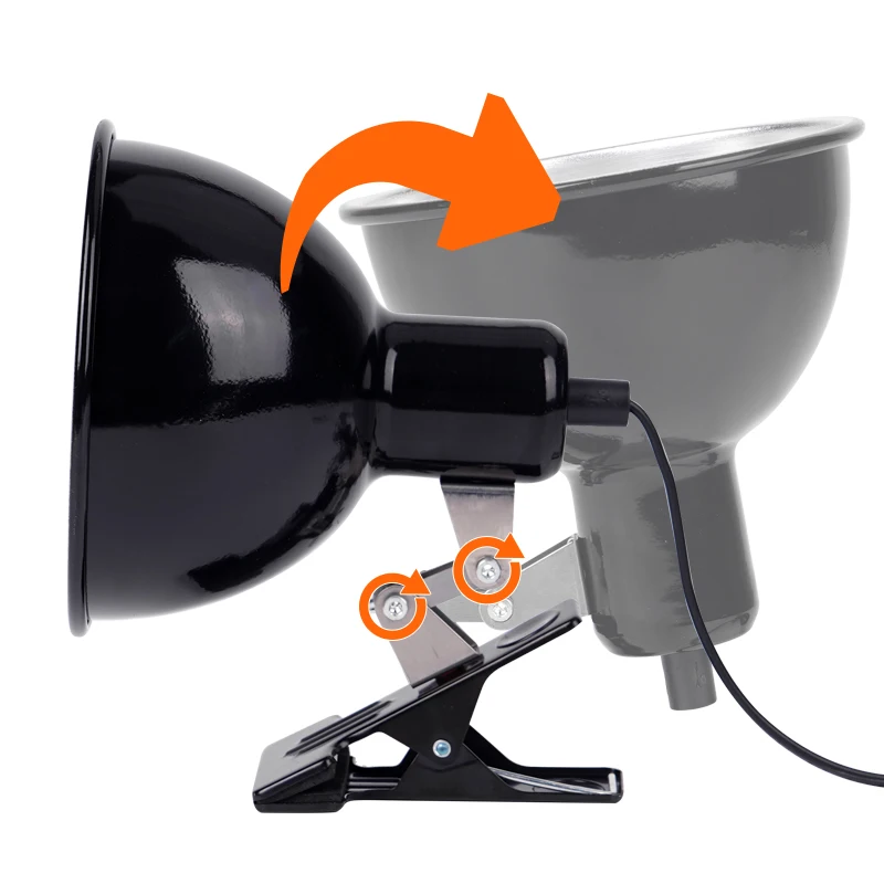 Lámpara calefactora para reptiles, pantalla antimordeduras, escaldado, lámpara calefactora de cerámica, serpientes, lagartos, tortugas, reptiles, lámpara de preservación del calor para mascotas - imagen 3