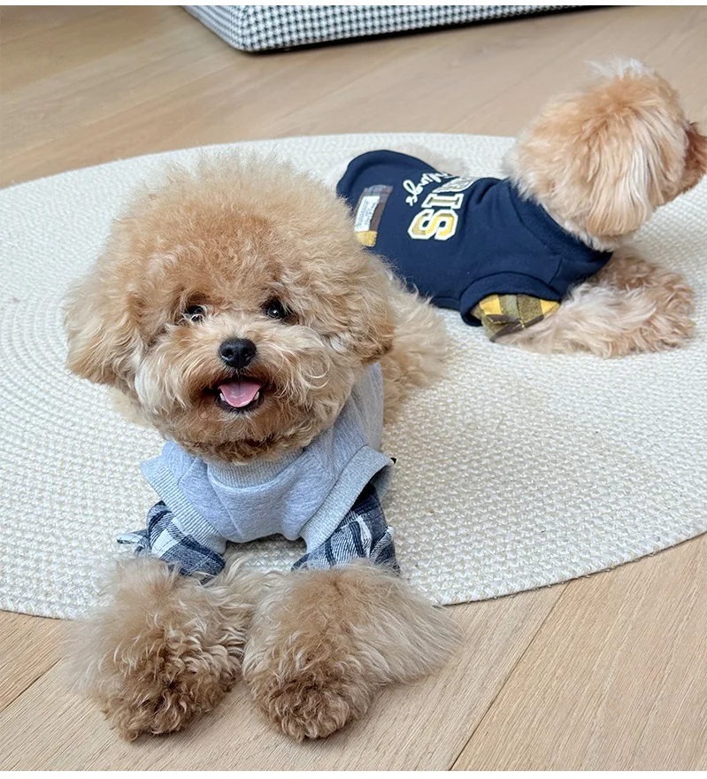 Perro de dos patas sudadera con capucha mascota caliente otoño invierno ropa perros pequeños chaqueta abrigo ropa para clima frío caniche maltés - imagen 5