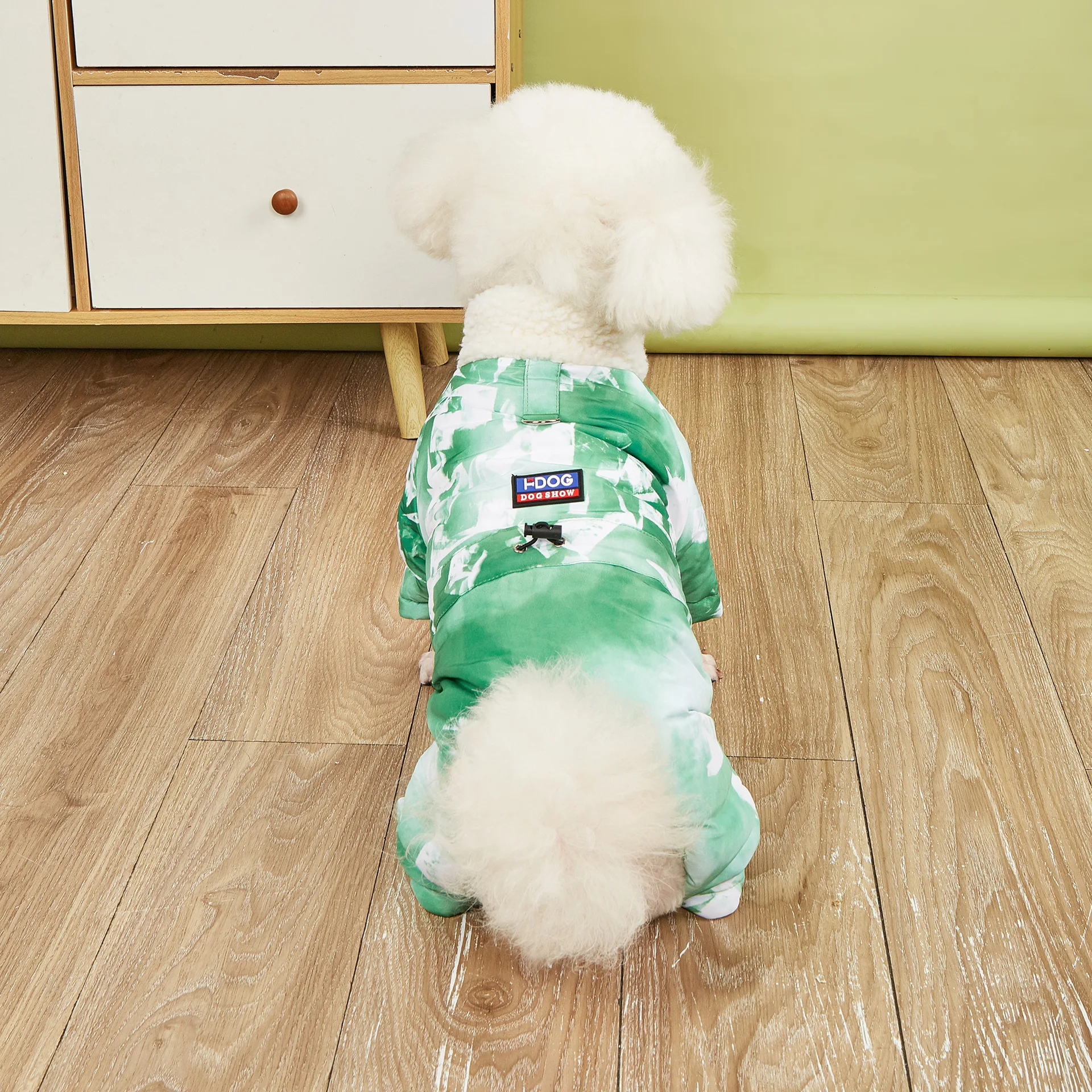 Ropa de invierno de algodón grueso para perros, estilo de cuatro patas para Bulldog Francés, Bichon, abrigo suave y cálido para perros pequeños a medianos - imagen 3