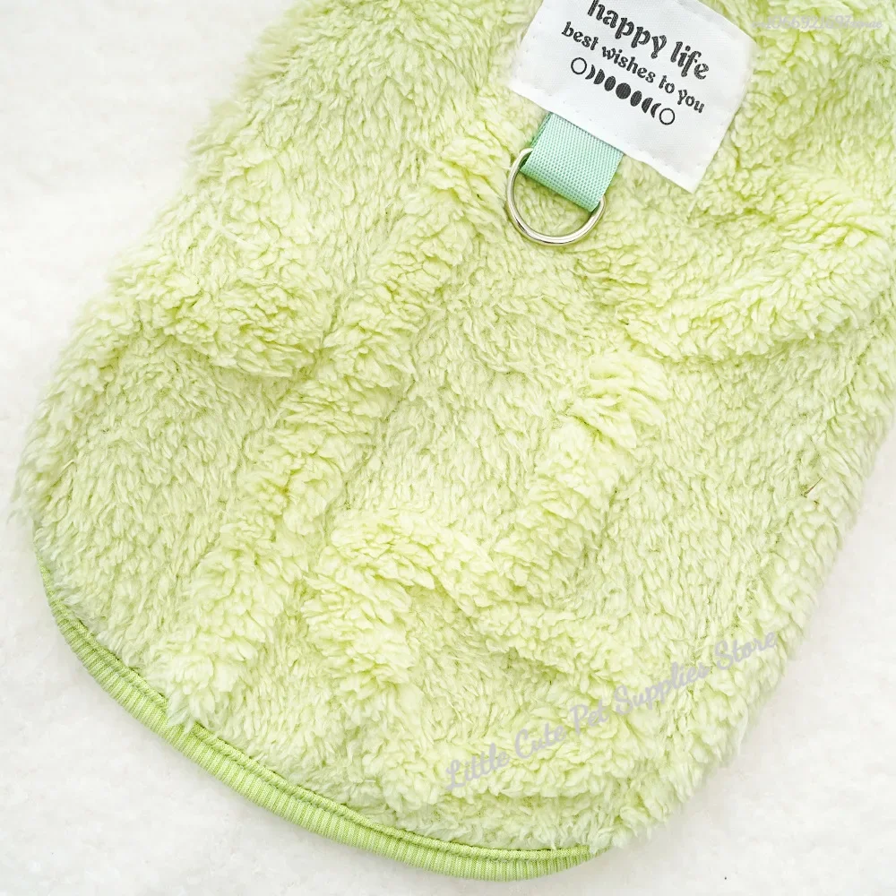 Ropa de invierno para perros, chaleco de lana Bichon Pomerania, chaleco para perros pequeños, chaleco para gatos de otoño e invierno, disfraz para mascotas, traje para cachorros, venta al por mayor - imagen 5