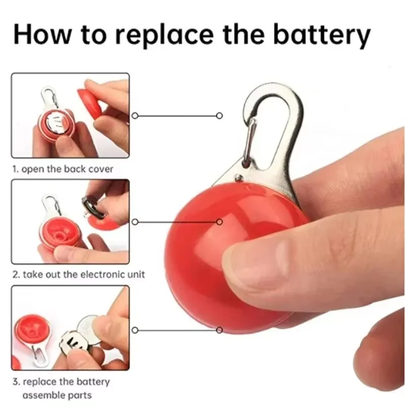 Collar LED para perro, colgante luminoso, Collar para mascotas, accesorio brillante, Collar para gato, decoración de seguridad nocturna, cables LED para mascotas - imagen 4