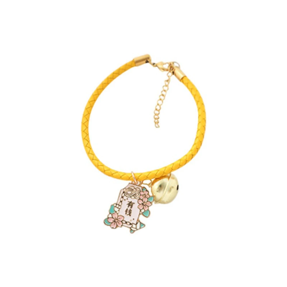 Collar japonés de cuero con campana para gatos y perros pequeños - imagen 5