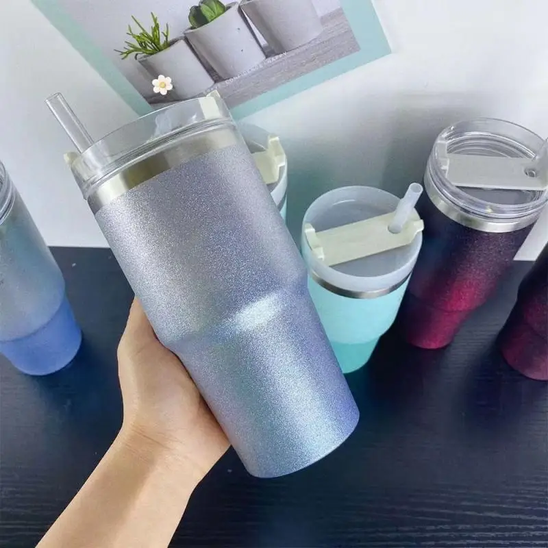 Tapa de botella de sellado de 40Oz, tapas de plástico lisas a prueba de salpicaduras y derrames para reemplazo de vasos, accesorios de botellas multicolores - imagen 2