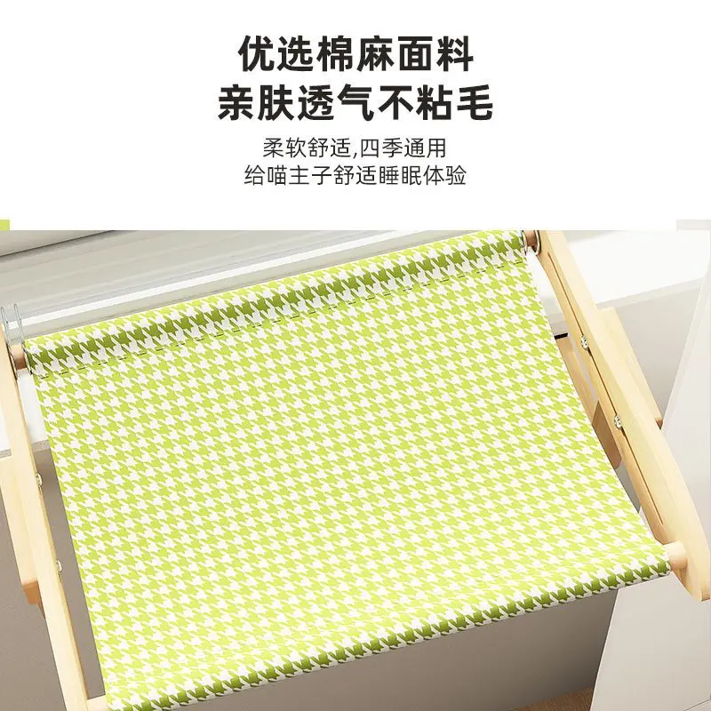 Hamaca colgante para gatos de ventana – Asiento suave acolchado