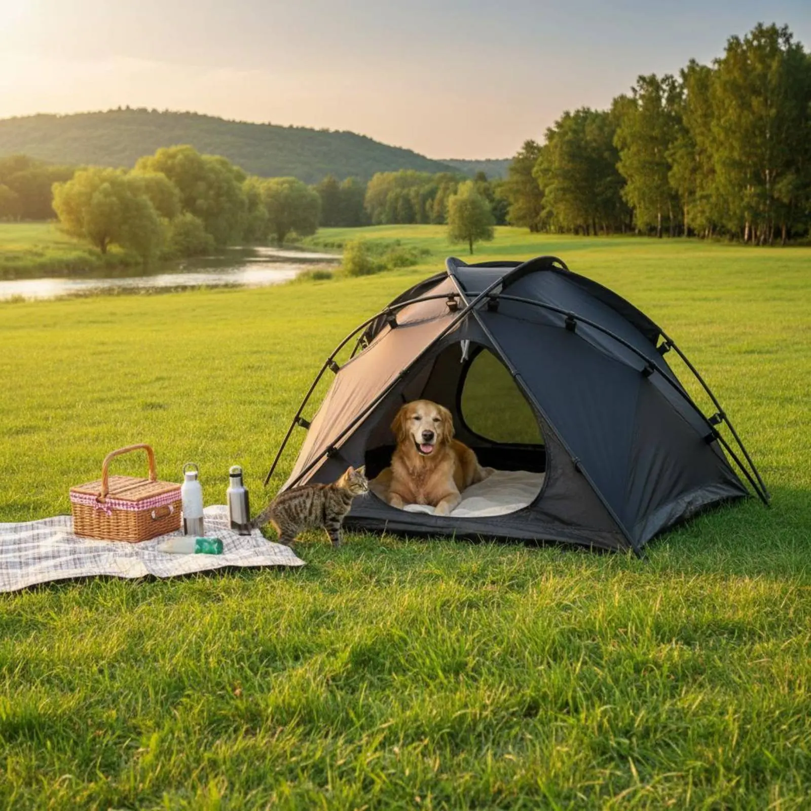Carpa portátil para perros plegable impermeable transpirable uso anual - imagen 4