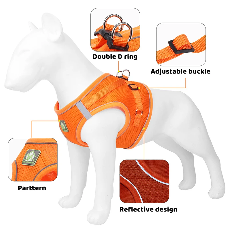 Arnés reflectante para perro – Ajustable y transpirable - imagen 5