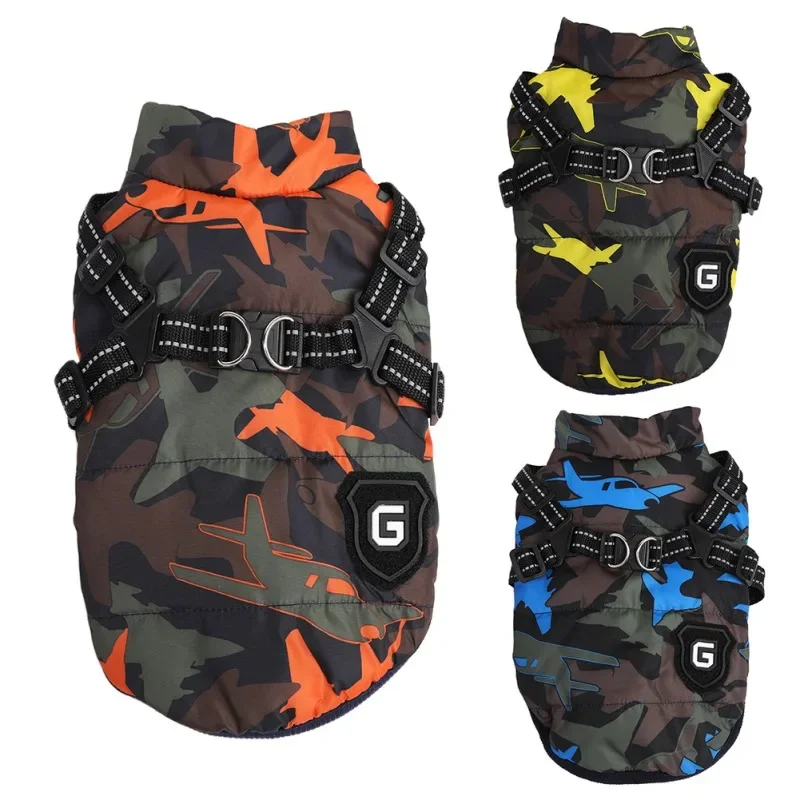 Chaqueta de invierno con arnés para perro - imagen 2