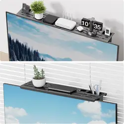 Soporte universal para barra de sonido sin perforacion - Estante acero