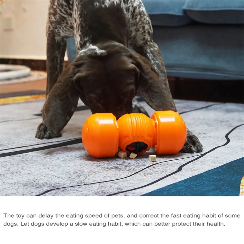 Juguete de alimentador lento para perros grandes, dispensador de comida con fugas ajustable, Bola de polea, Wag Wobble, Chewer, chirriante, Indestructible, suministros - imagen 5
