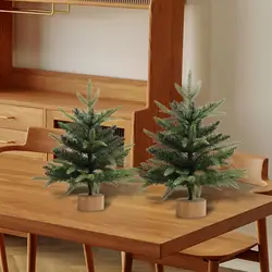 Árbol de Navidad de escritorio – Decoración festiva mini para oficina