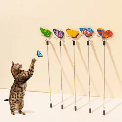 Varita extensible cazamariposas para gatos – Juguete interactivo