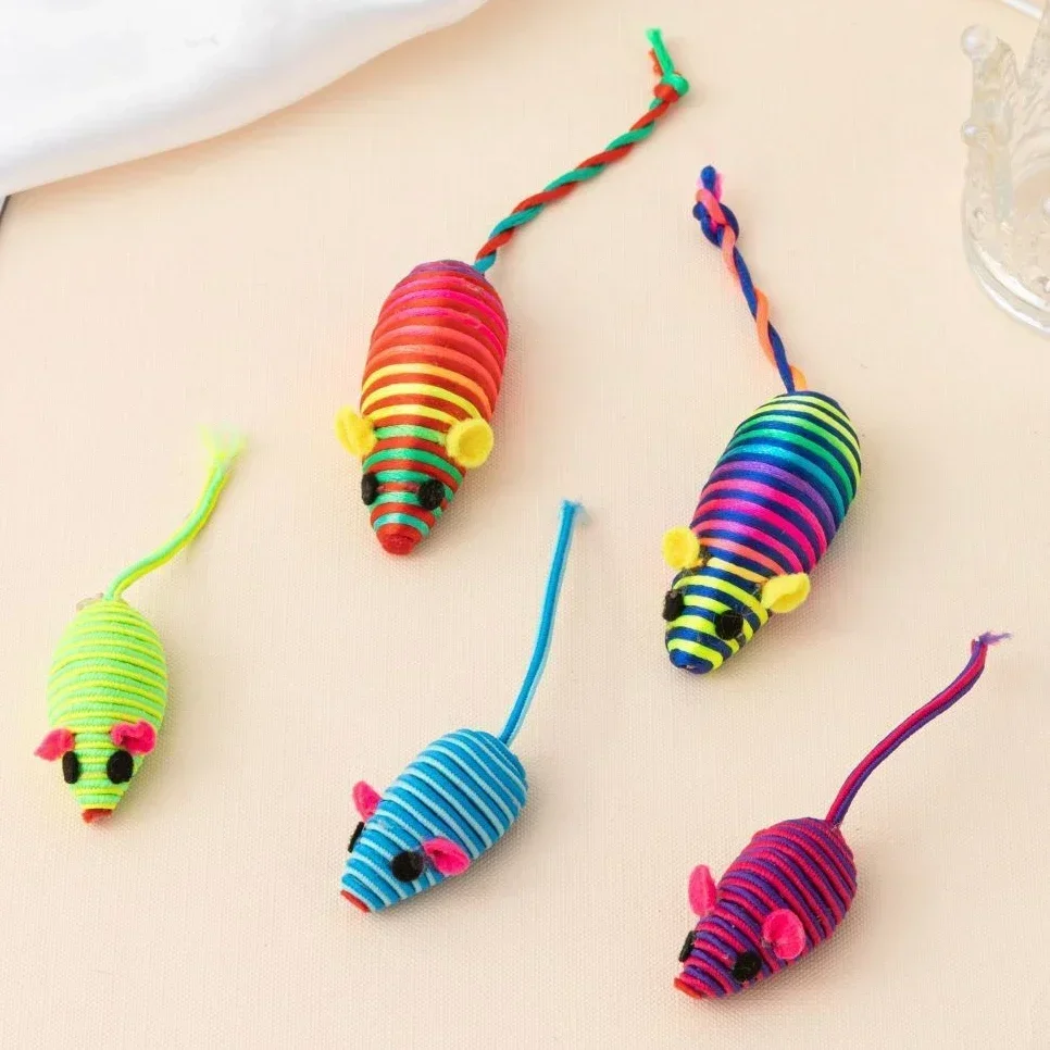Divertidos juguetes para gatos, ratón de lana con plumas, ratón falso, juguetes para gatos, rompecabezas de gatito, mordedura de felpa, juguete divertido, productos para mascotas - imagen 2