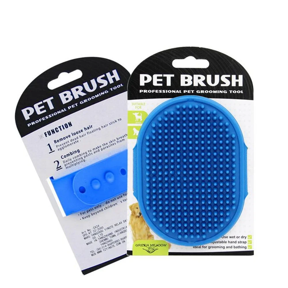 Cepillo de baño para perros y gatos, peine, guante de goma, cepillo de masaje para el cuidado del pelo, guantes de limpieza para perros y gatos, guante de lavado para mascotas