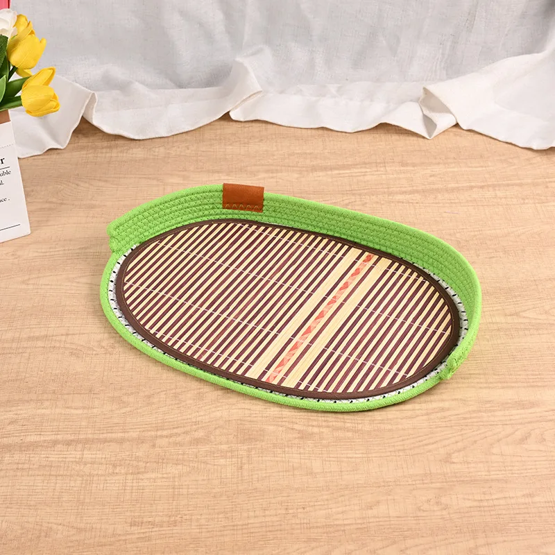 Cama refrescante bambú gatos y perros pequeños – Transpirable verano - imagen 4