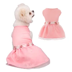 Vestido de tul rosa para perros y gatos – Ideal para bodas y cumpleaños