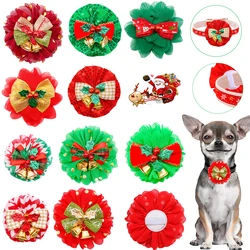 Collar navideño y pajarita para perro