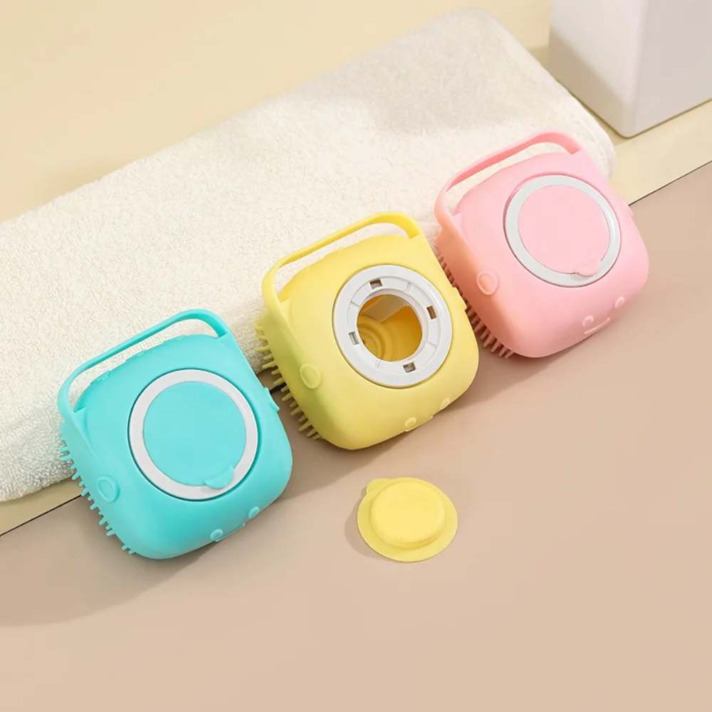 Cepillo de baño de silicona para mascotas, cepillo de belleza funcional, masaje, removedor de pelo para gatos, peine para perros, suministros de aseo para perros, accesorios para mascotas - imagen 2