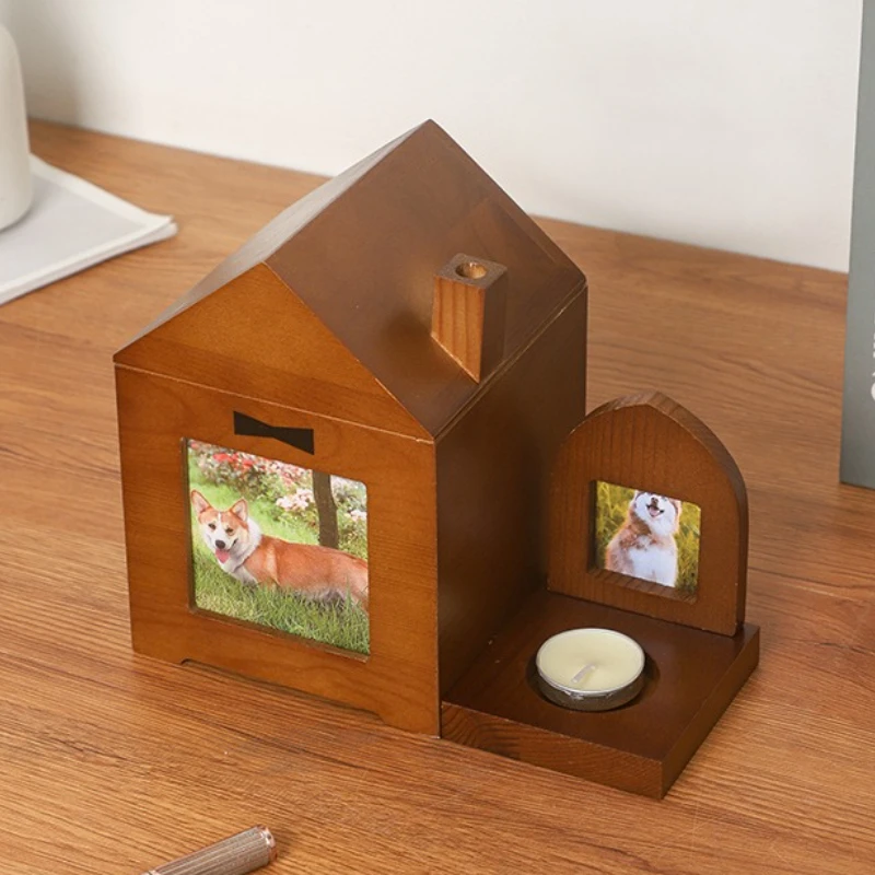 Urna de madera para mascotas, caja de cenizas conmemorativa para cachorros, gatos, gatitos, perros, urnas para cenizas, gatitos, perros, gatos, mascotas, productos de accesorios para cementerio funerario