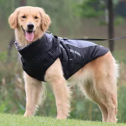 Abrigo invierno reflectante cortaviento para perros medianos y grandes