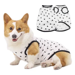 Camiseta de algodón transpirable para perro - sin mangas, cómoda