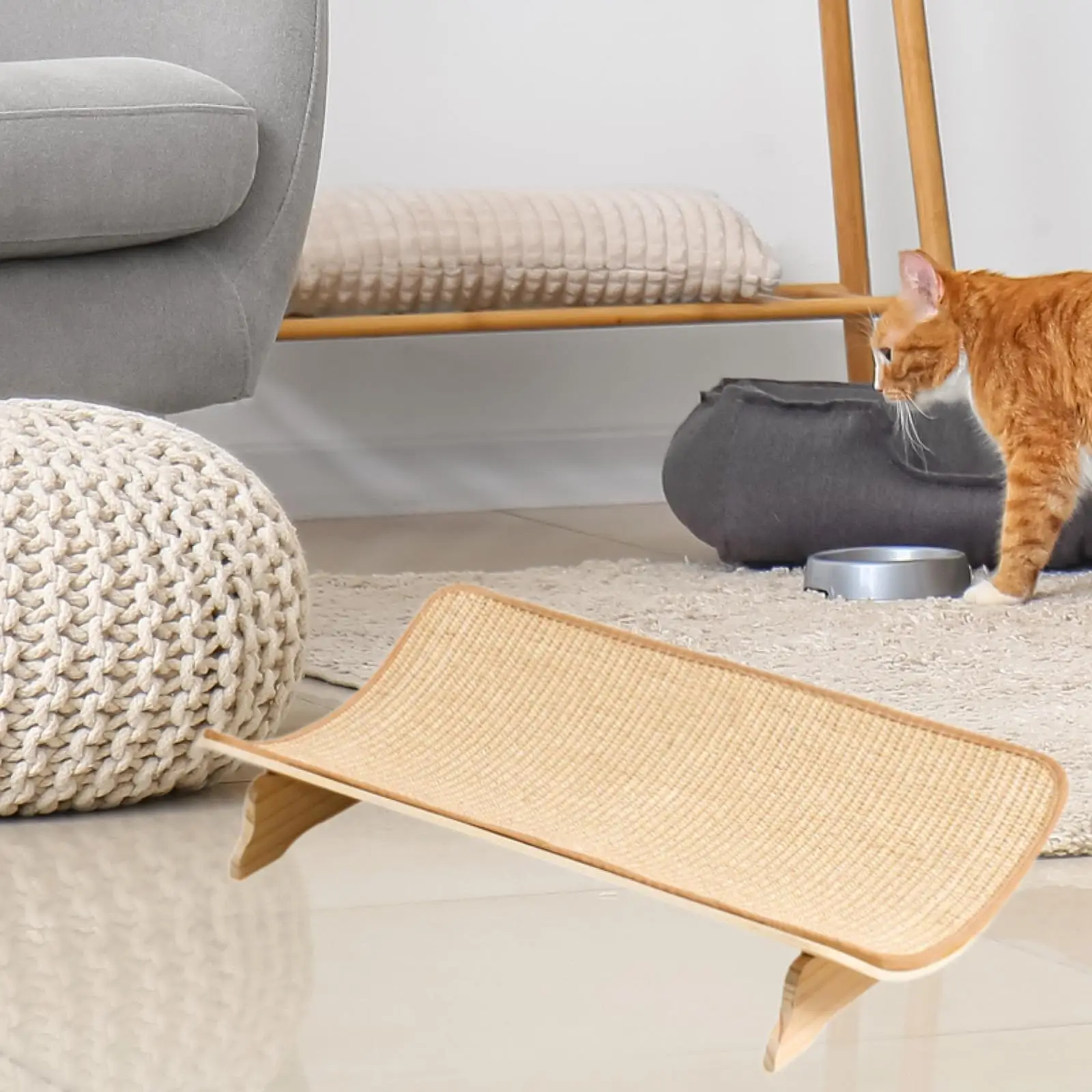 Rascador para gatos, sillón, almohadilla para rascar, muebles para gatos, sofá, juguete de entrenamiento, rascador, alfombrilla, juguete, rascador para gatos - imagen 4