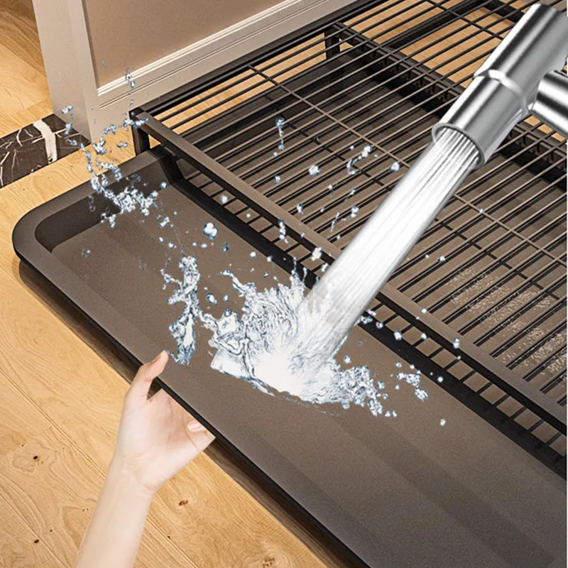 Inodoro lavable de acero inoxidable para perros grandes, cajas de arena para perros grandes, limpieza, entrenamiento, inodoro para cachorros - imagen 5