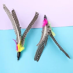 Caña de pescar con pluma y campana para gatos – Juguete interactivo