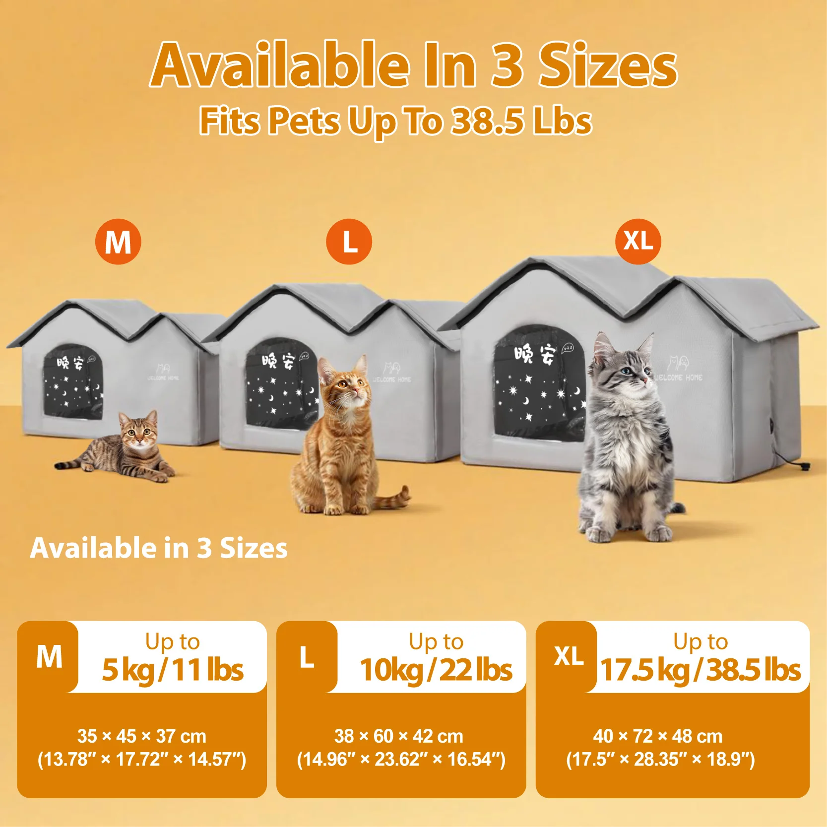 Cama para gatos con temperatura ajustable y refrigeración con calefacción por USB para todas las estaciones, estera para mascotas para interiores y exteriores - imagen 4