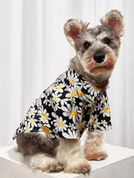 Camisa con margaritas para perros pequeños – Ropa floral cachorros