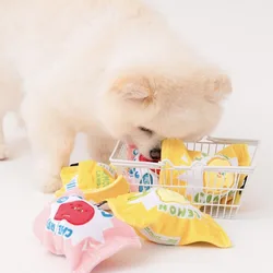 Juguetes de peluche para gatos y perros con chirrido y juego