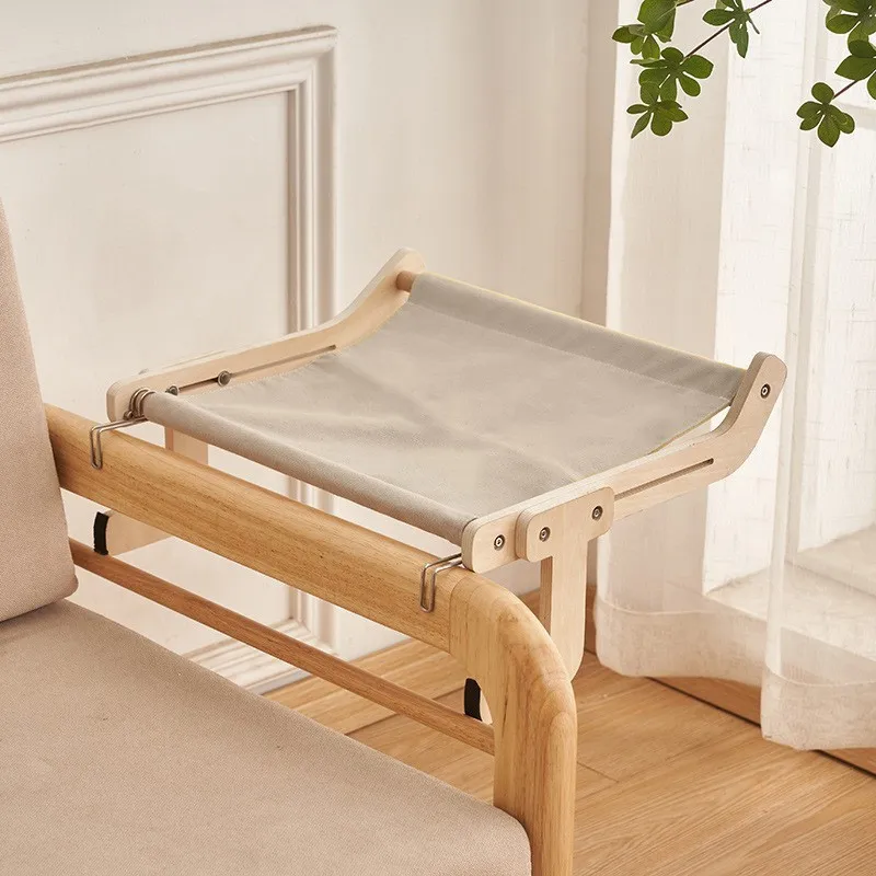 Hamaca de Madera para Gatos: Balcón y Ventana, Cama Colgante - imagen 5