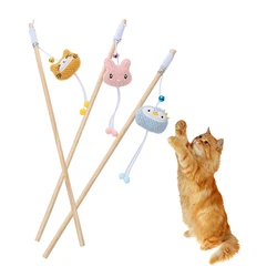 Palo interactivo con campana para gatos – Juguete de peluche animal