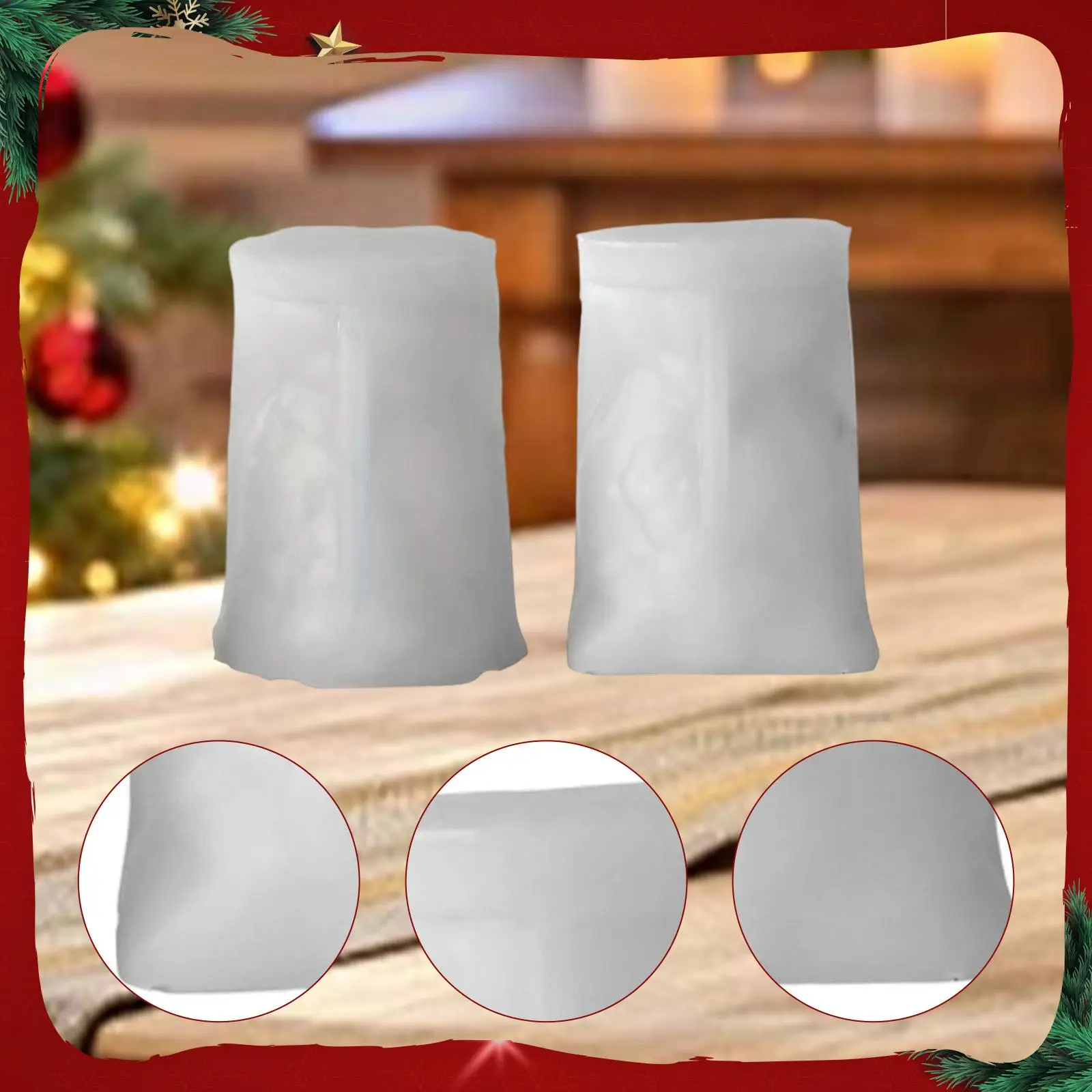 Modelo de vela navideña, decoración navideña, decoración navideña, fundición de resina, vela DIY, fabricación de jabón, modelo de silicona para decoración de escritorio - imagen 3