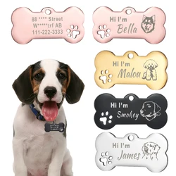 Placa identificación personalizada para perro y gato – Chapita con nombre