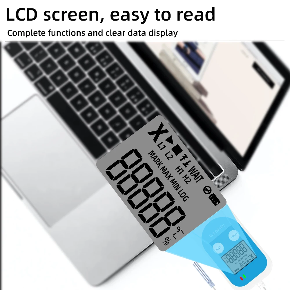 Registrador de datos de temperatura y humedad TempU07B, registrador USB de temperatura y RH, informe en PDF, registrador de datos, termómetro, higrómetro para cadena de frío - imagen 5